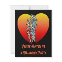 Halloween Heart Eyeballs invitations by orsobear Halloween Heart Eyeballs invitations