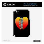Halloween Heart Eyeballs iPod Touch 4G Decals
