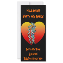 Halloween Heart Eyeballs Custom Rack Cards