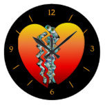 Halloween Heart Eyeballs Wallclocks