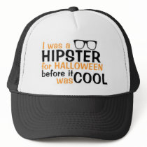 HALLOWEEN HIPSTER TRUCKER HAT