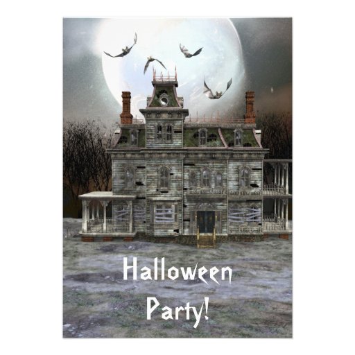 Halloween House 5 x 7 Invitation