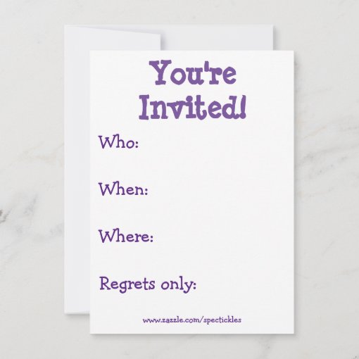 Halloween Humor Party Invitations Spectickles Zazzle