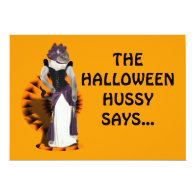 Halloween Hussy 5x7 Paper Invitation Card