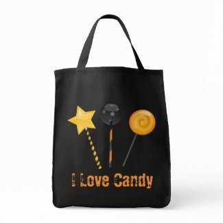 Halloween I Love Candy Trick or Treat Bag bag