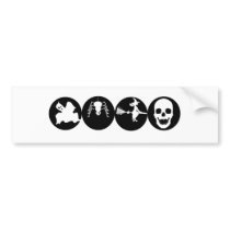 HALLOWEEN ICONS BUMPER STICKER