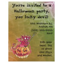 Halloween Imp Party Invitation Flyer