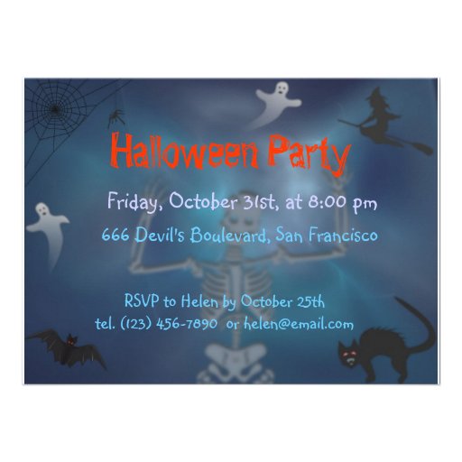 Halloween invitation