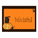 Halloween Invitation Postcard