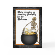 Halloween Invitation Skeleton card