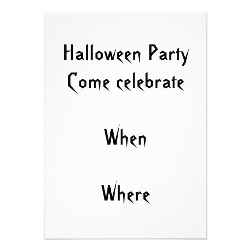 Halloween invitations Day of the dead witch