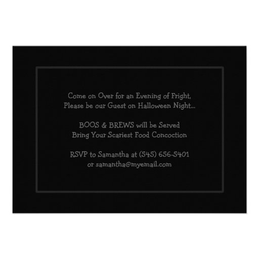 Halloween Invite - Haunted House Halloween Party