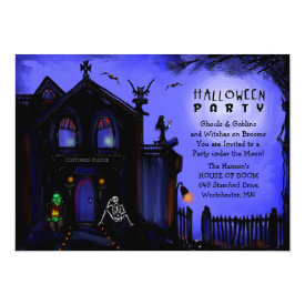 Halloween Invite - Haunted House Halloween Party