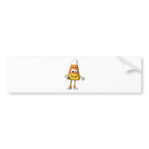 Halloween is all about the Candy Corn Bumper Sticker