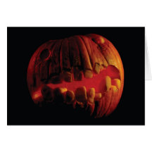 Halloween Jack-O-Lantern  Blank Inside Greeting Cards