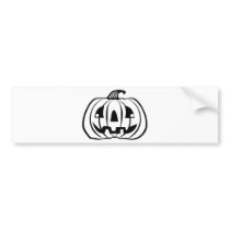 Halloween Jack O' Lantern bumper stickers
