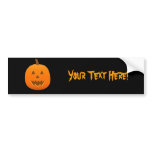 Halloween: Jack-O-Lantern: Bumper Sticker