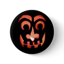 Halloween Jack-O-Lantern Button
