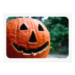 Halloween Jack O Lantern close up Custom Invitation