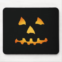 Halloween: Jack-o-Lantern Face: Mouse Pad