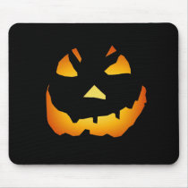 Halloween: Jack-o-Lantern Face: Mouse Pad