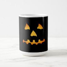 Halloween: Jack-o-Lantern Face: Mugs