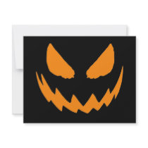 Halloween Jack-O-Lantern invitations