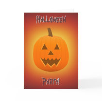 Halloween: Jack-O-Lantern: Invitation Card