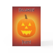 Halloween: Jack-O-Lantern: Invitation Card
