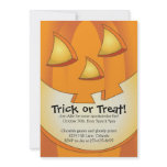 Halloween Jack-o-lantern invitations
