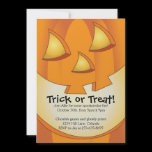 Halloween Jack-o-lantern invitations