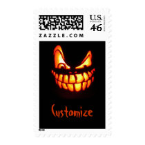 Halloween Jack o' Lantern Postage Stamps