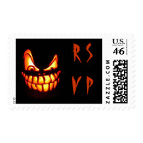 Halloween Jack o' Lantern Postage Stamps