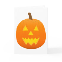 Halloween: Jack-O-Lantern: Pumpkin: Card