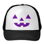 Halloween Jack O Lantern Pumpkin Face Purple hats