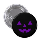 Halloween Jack O Lantern Pumpkin Face Purple buttons
