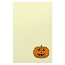 Halloween Jack O Lantern Pumpkin Stationery Paper