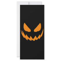 Halloween Jack-O-Lantern rack cards