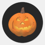 Halloween: Jack-o-Lantern: Round Stickers