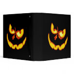 Halloween Jack O Lantern Scary Face binders