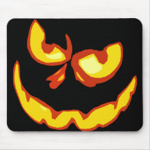 Halloween Jack O Lantern Scary Face Mousepads