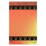 Halloween Jack-O-Lantern Stationary Personalized Stationery