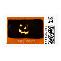 Halloween Jack-o-lanterns 1 - Happy Halloween postage