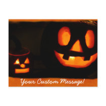 Halloween Jack-o-lanterns 2 postcards