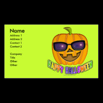 Halloween Jack O'Lantern Business Cards business cards