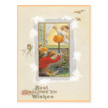 Halloween Jokes Vintage Postcard
