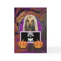 Halloween - Just a Lil Spooky - Afghan Greeting Cards