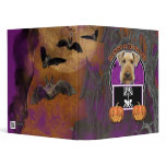 Halloween - Just a Lil Spooky - Airedale Vinyl Binder