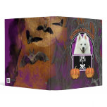 Halloween - Just a Lil Spooky - American Eskimo Vinyl Binders