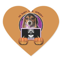 Halloween - Just a Lil Spooky - Beagle Stickers